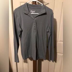 Natural Reflections Blue Long Sleeve Top